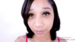 Adorable Dark Haired 18 can suck huge dick inside studio