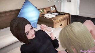 Samsung Animated 3D - Sam (Samsung women) Cunnilingus with squirt and Banged with cumshot - Animated Manga Japanese Porn Film