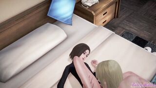 Samsung Animated 3D - Sam (Samsung women) Cunnilingus with squirt and Banged with cumshot - Animated Manga Japanese Porn Film
