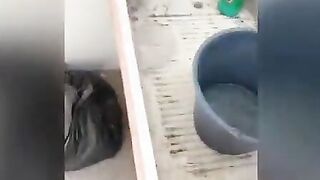OUTSIDE QUICKIE SEX inside Rooftop to my Mexican Teenagers Neighbors, She’s a beauty College cunt with mouth Washing the Clothes!