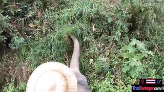 Elephant rides inside Thailand with teenie lovers who had sex afterwards