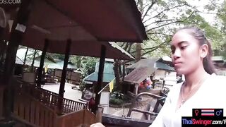 Elephant rides inside Thailand with teenie lovers who had sex afterwards