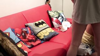 Hung nerd deviants trick a wannabe pornstar to suck them off