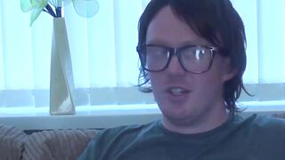 Mature British vixen sucks and fucks lucky nerd