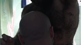 Hairy daddy is all about rough raw pounding his partner