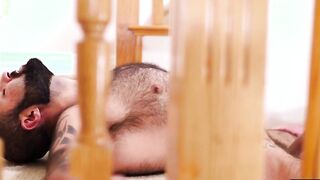 Voluptuous bear pumps raw cock deep and hard into asshole