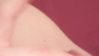 Amateur dick rider plays with anal beads and masturbates