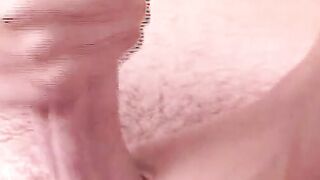 Handsome amateur guy lubes his dick and masturbates solo