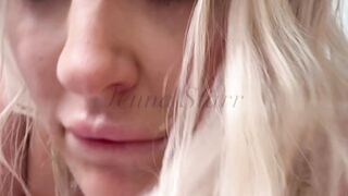deep assy blonde huge bangs