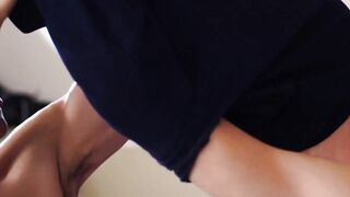 Twink receives a blowjob by his sporty gay and barebacks him