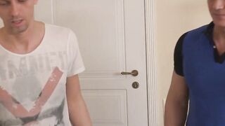 Cute teenager fucked doggystyle before a sticky wet facial