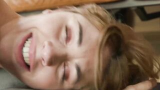 Beautiful European babe awaits big anal creampie
