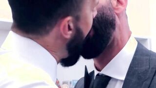 Classy doctor gives thorough anal examination to patient