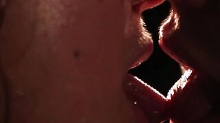 Romantic lesbo making out with wet pussy muncher