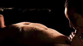 Erotic babe creamed after passionate lovemaking