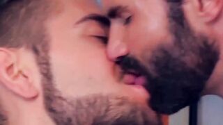 Sexy businessman fucked by slick young partner