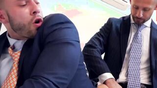 Classy office manager stuffs business partner with big cock