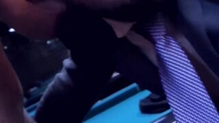 Men in suits hook up in the club for some deep anal sex