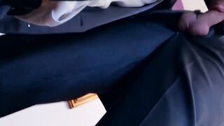 Stud gets his butt hole drilled by businessman as he moans