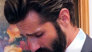 Stud gets his butt hole drilled by businessman as he moans