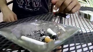Bobby unleashes his dick and works on it until he unloads