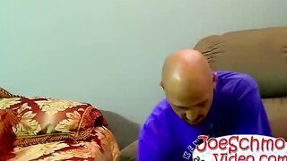 Joe wraps his mouth around Chris cock and makes him cum hard