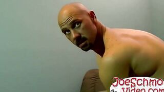 Joe wraps his mouth around Chris cock and makes him cum hard