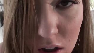 Hot babe Maddy OReilly deepthroats his hard gigantic dick