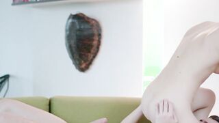 Adorable blonde with tiny tits Alecia Fox sensually fucked