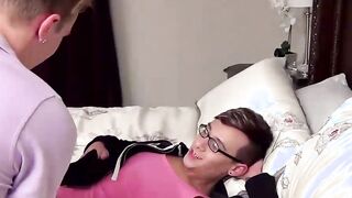Kissing turning into hardcore twink sex for Patrick and Jax