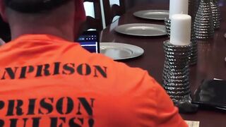 Buff dude watches gay porn before deep bareback sex