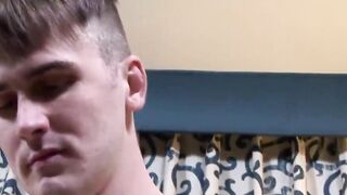 Muscle hunk Ricky Stance jerking off his beautiful cock