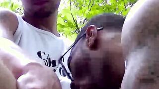 Hot partners love to fuck each other hard while in the woods