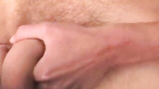 Masked jock gets his cock and balls worshiped by chubby dude