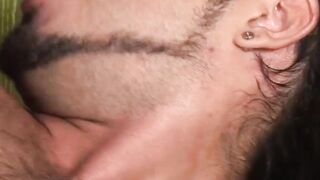 Latino hunk receives facial after raw fucking lover asshole