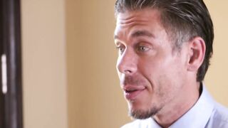 Intern babes Cassidy and AJ join together for a threesome