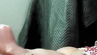 Hunk Rocco shows off his muscles and beats his big cock