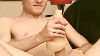 American homo eating ass after blowing dick and toys