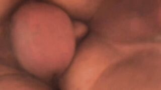 Twink barebacks with daddy after blowing him in the office