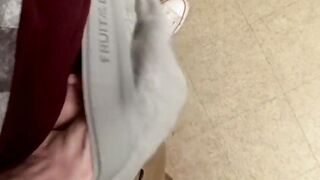 Cock loving gay thug jacks off rock solid cock and cums