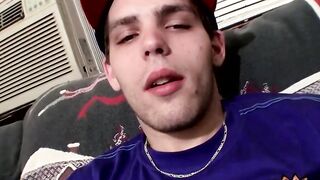 Drac and Nolan smoking and jerking their fat cocks for jizz