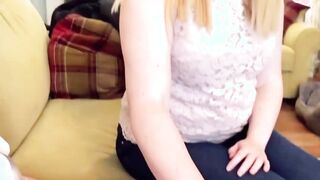 Busty Sophie Sheridan sucking balls before cock audition