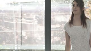 Skinny beautiful Tera Link likes to have jizz on her small tits