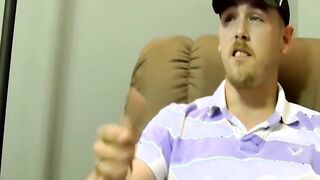 Robert gets his big cock sucked after showing off his body