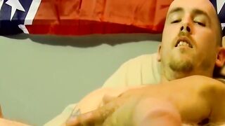 Robert gets his big cock sucked after showing off his body