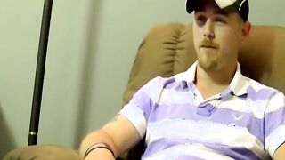 Robert gets his big cock sucked after showing off his body