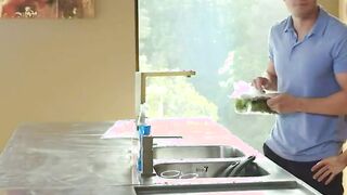 blonde athletic stepsis sucks her bro