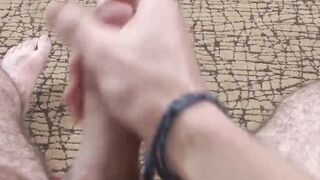 Johnny knows how to play with his hard cock very well