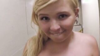 cute amateur big ass blonde teen fucks stranger for cash pov