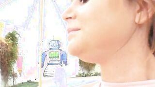 teen ariana marie sloppy blowjob